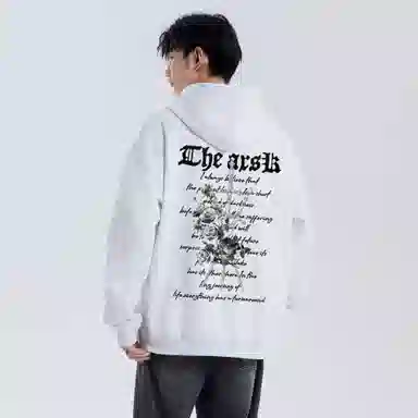 A.X.S.K Vintage Cross Rose Hoodie Set