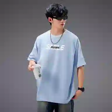 A.X.S.K Striped Oversized Pullover Tee