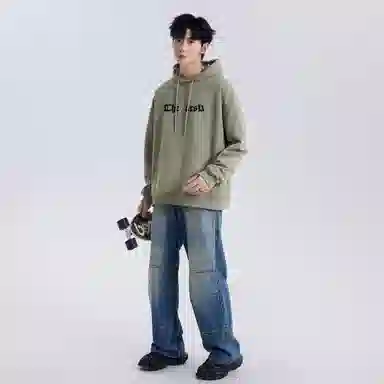 A.X.S.K Vintage Cross Rose Hoodie Set