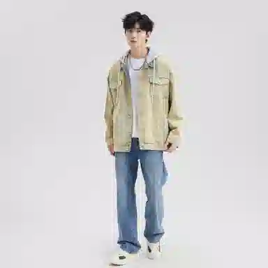 A.X.S.K Vintage Detachable Hood Jacket Set