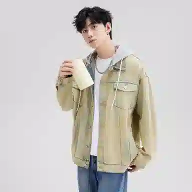 A.X.S.K Vintage Detachable Hood Jacket Set