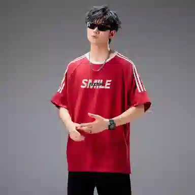 A.X.S.K Striped Oversized Pullover Tee