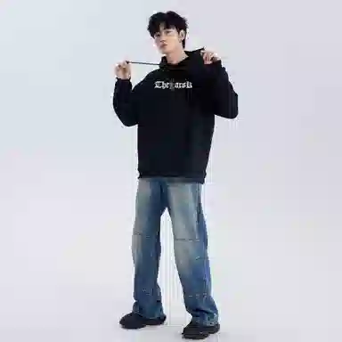 A.X.S.K Vintage Cross Rose Hoodie Set