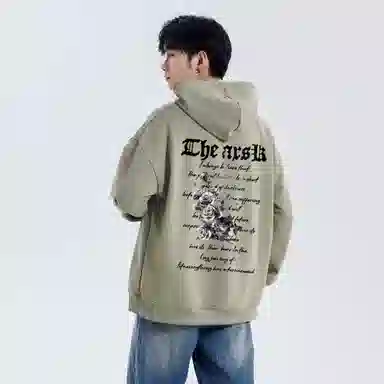 A.X.S.K Vintage Cross Rose Hoodie Set