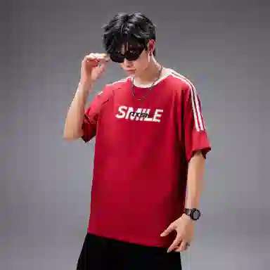 A.X.S.K Striped Oversized Pullover Tee