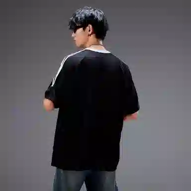 A.X.S.K Striped Oversized Pullover Tee