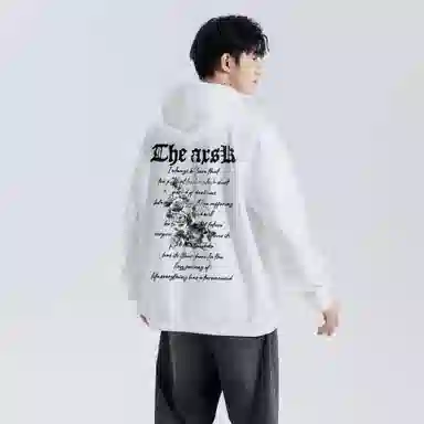 A.X.S.K Vintage Cross Rose Hoodie Set