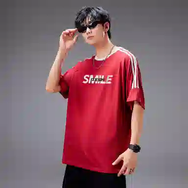 A.X.S.K Striped Oversized Pullover Tee