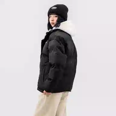 A.X.S.K Fleece Lined Reflective Hoodie Coat