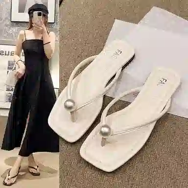 Black Dinosaur Casual Slip-On Sandals