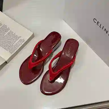 黑恐龙 潮流时尚休闲舒适百搭 防滑人字拖鞋 女款