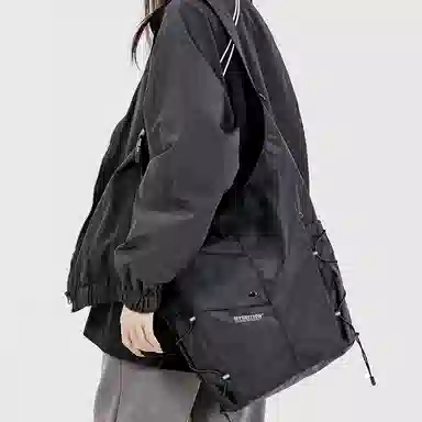 MYEDITION Y2K Dark Street Bucket Bag