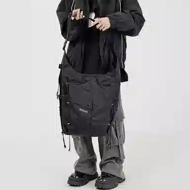 MYEDITION Y2K Dark Street Bucket Bag