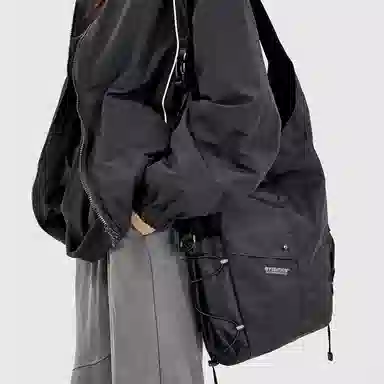MYEDITION Y2K Dark Street Bucket Bag