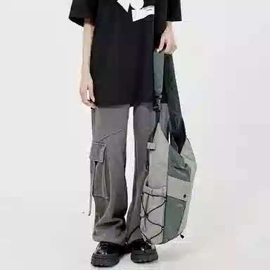 MYEDITION Y2K Dark Street Bucket Bag