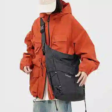 MYEDITION Y2K Dark Street Bucket Bag