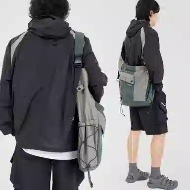 MYEDITION Y2K Dark Street Bucket Bag