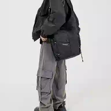MYEDITION Y2K Dark Street Bucket Bag