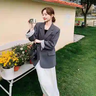 桴生 休闲气质纯色舒适简约西装 女款