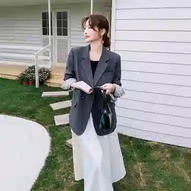 桴生 休闲气质纯色舒适简约西装 女款