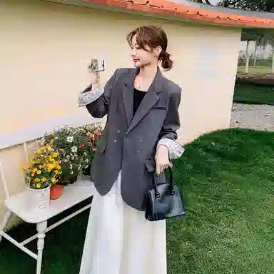 桴生 休闲气质纯色舒适简约西装 女款