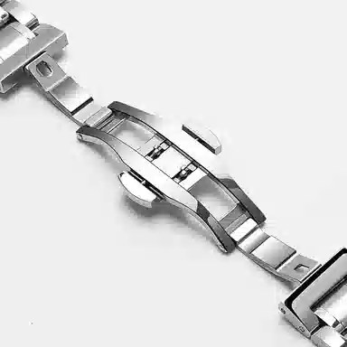 万晨 手表表带钢带男女不锈钢表带 金属蝴蝶扣适用天梭 卡西欧 天王 浪琴 美度 西铁城精钢手表链