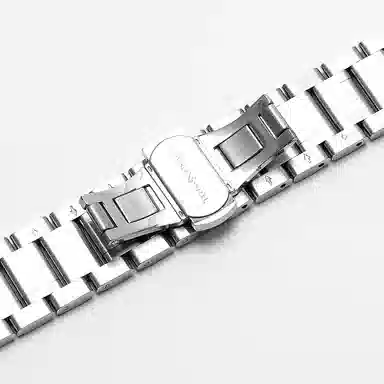 万晨 手表表带钢带男女不锈钢表带 金属蝴蝶扣适用天梭 卡西欧 天王 浪琴 美度 西铁城精钢手表链