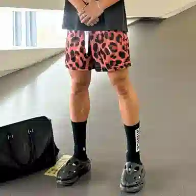 物质公式 美式复古高街不过膝三分裤撸铁健身运动跑步透气网口舒适柔软透气篮球裤 男女同款