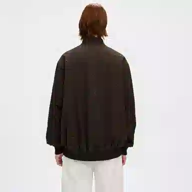 物质公式 满天星系列仿万针刺绣美式高街趣味花卉字母印花设计简约基础款休闲运动百搭宽松舒适通勤飞行员教练短裤棒球领夹克外套 男女同款