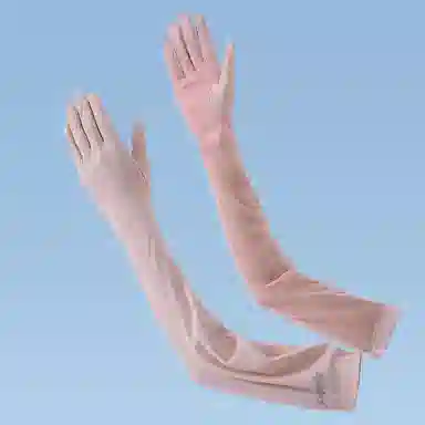 浪莎 夏季防紫外线遮阳透气薄款手套护袖一体开车骑行练车冰袖 防晒袖 女款