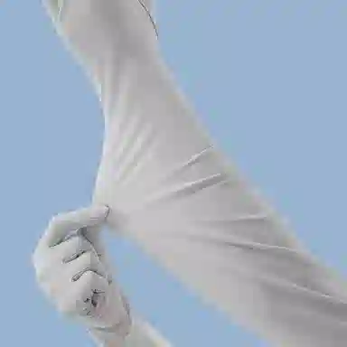 浪莎 夏季防紫外线遮阳透气薄款手套护袖一体开车骑行练车冰袖 防晒袖 女款