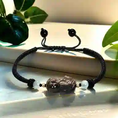 彗时 招财貔貅 水晶 手链 男女同款情侣款