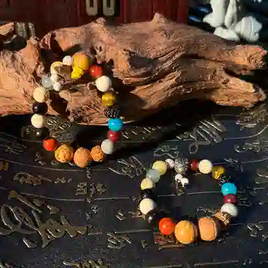 彗时 灵隐寺十八籽国风新中式锦鲤考试考试上岸佛珠招财纳福复古国潮香灰六字箴言转运珠 菩提子/菩提籽 手串 男女同款情侣款