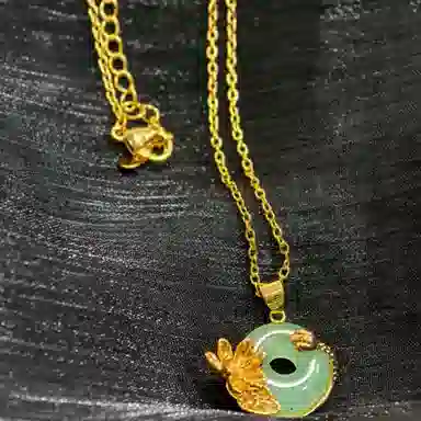 彗时 荷塘月色 非洲翠 项链 男女同款情侣款