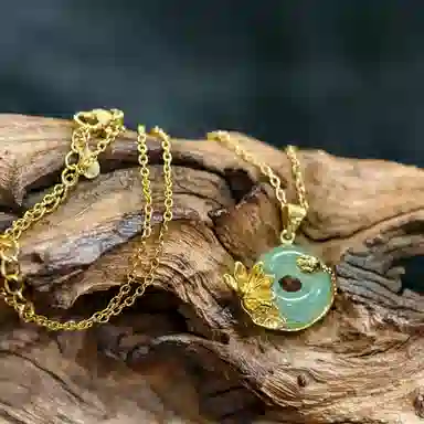 彗时 荷塘月色 非洲翠 项链 男女同款情侣款