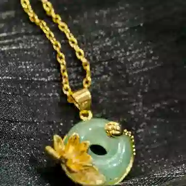 彗时 荷塘月色 非洲翠 项链 男女同款情侣款