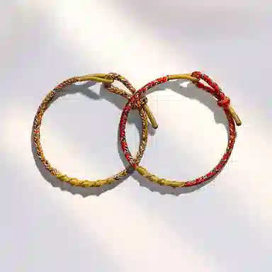 饰伴 新中式 复古国潮平安转运五彩绳 精美礼盒 织物 手链 男女同款情侣款