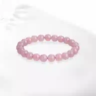 饰伴 霓裳羽衣 时尚简约 可爱系 高级质感 小众设计#好运 日常百搭 粉水晶 手串 男女同款情侣款