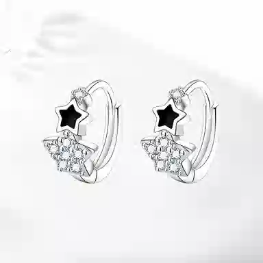 饰伴 星轨流光耳饰经典设计 精致高级气质优雅创意设计 日常通勤百搭小众设计 #好运 合金 耳环 女款