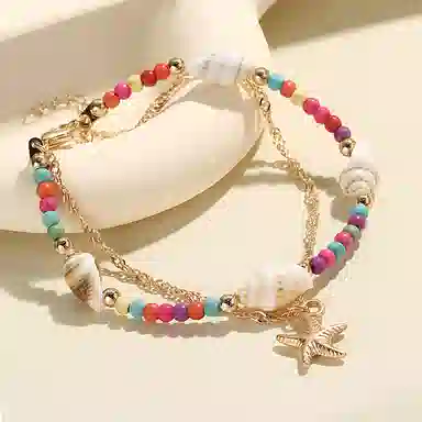 饰伴 海洋之星系列 为爱而生可调节 陶瓷 海螺 手链 男女同款情侣款