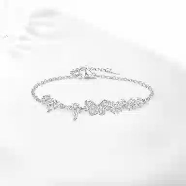 饰伴 蝴蝶精致大气简约高级感小众设计轻奢百搭气质温柔通勤套装 合金 手链 男女同款情侣款