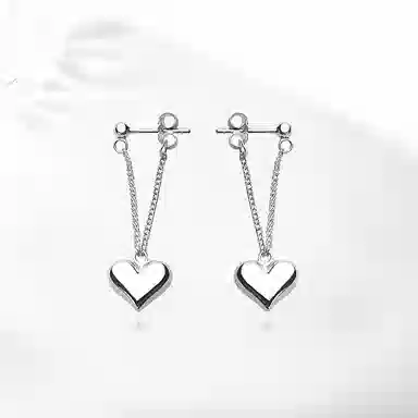 饰伴 恋慕长韵  复古轻奢新中式通勤优雅爱心优雅精致 春夏秋冬可爱 合金 耳环 女款