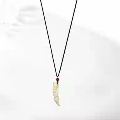 饰伴 爪龙守护 中式复古 龙爪白优雅复古高级 象牙果 项链 男女同款情侣款