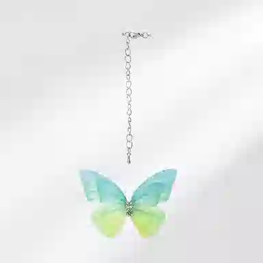 饰伴 甜美少女心小蝴蝶百搭可爱小清新高级设计感新款锁骨链 项链 女款