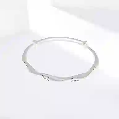 饰伴 可爱小猫 国潮轻奢高级简约小众轻奢百搭好运 开口可调节设计 雅致高级质感 合金 手镯 女款