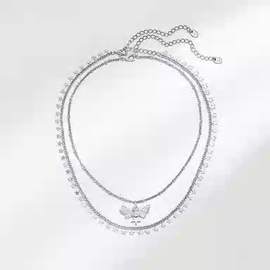 饰伴 小清新闪耀轻奢   高级感  星耀蝴蝶 项链 女款