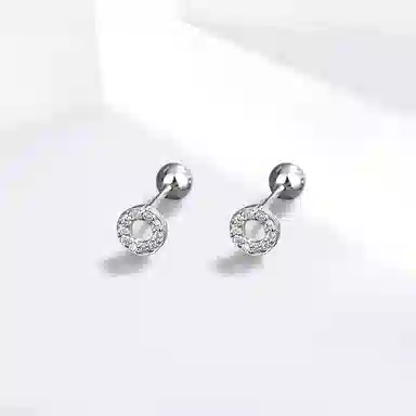 饰伴 星芒凝萃 简约闪耀 国潮复古简约通勤 轻奢小众高级感优雅精致 合金/锆石 耳钉 女款