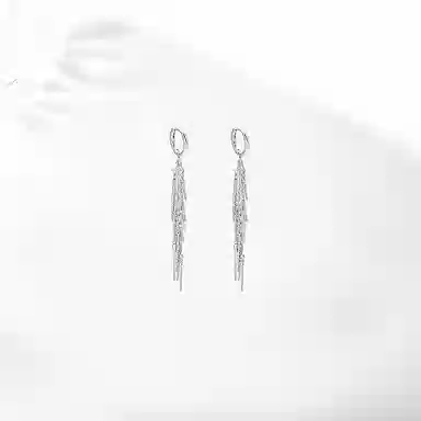 饰伴 锆影流苏 闪耀 国潮轻奢 时尚简洁 精致高级气质优雅创意设计 日常通勤百搭小众设计 #好运 合金 耳环 男女同款情侣款