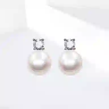 饰伴 珍爱极影  国潮轻奢 时尚百搭 简约大气百搭浪漫童话 好运小众设计 合金 耳钉 男女同款情侣款