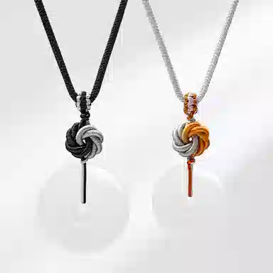 饰伴 国潮曼陀罗结平安扣 国风转运 玉髓 项链 男女同款情侣款 礼盒